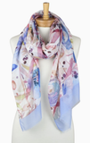 Botanical Bloom Scarf - Purple