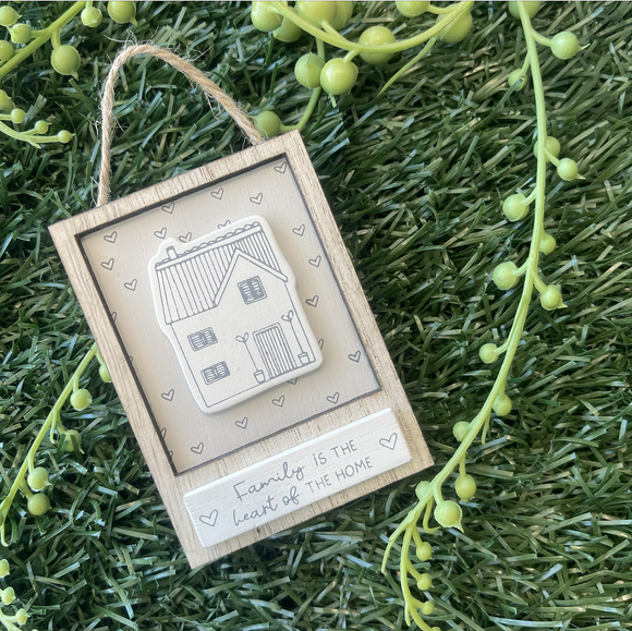 Moments Mini Hanging Plaque - Family