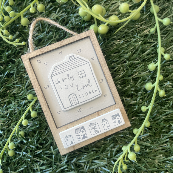 Moments Mini Hanging Plaque - Miss you