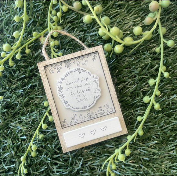 Moments Mini Hanging Plaque - Friendship