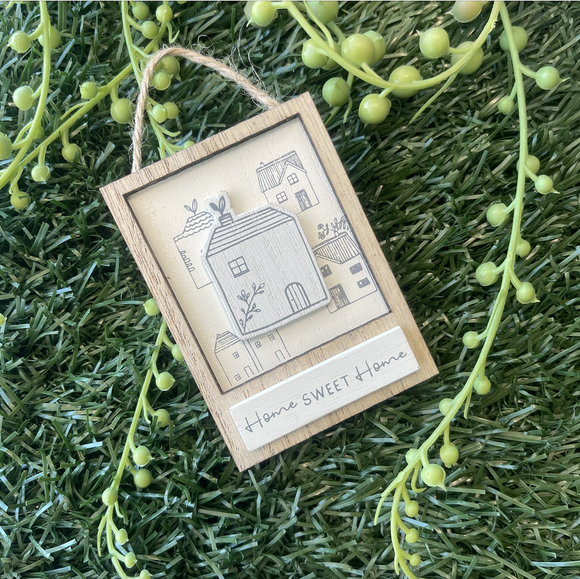Moments Mini Hanging Plaque - Home