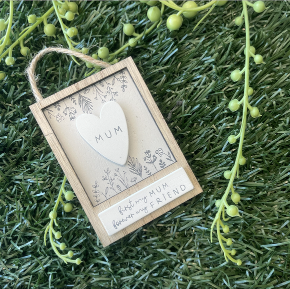 Moments Mini Hanging Plaque - Mum