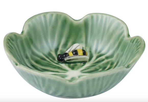 Abeille Ceramic Bowl 12x4cm Green