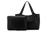 Black Caviar Designs -Sylvie 2 Piece Computer Crossbody Tote Bag - Black