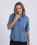 Foxwood Monte Shirt - Mid Blue