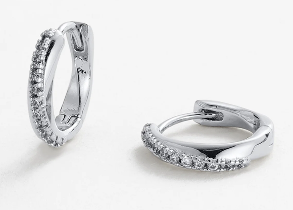 Zafino Celeste Huggie - Silver