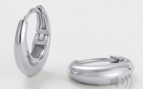 Zafino Cleo Hoop Medium - Silver