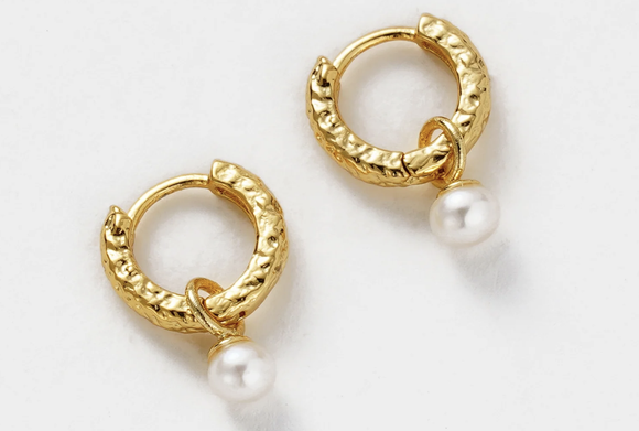 Zafino Earrings - Emery Earring - Pearl / Gold