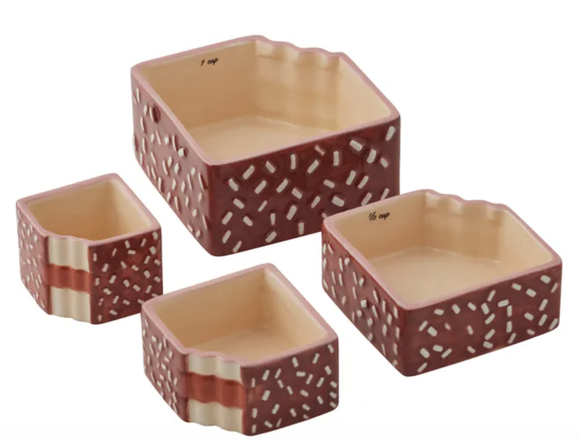 Tucker S/4 Ceramic Measuring Cups 13.5x11x4.5cm