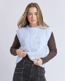 Foxwood Josie Knit Top - Ice Blue