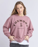 Foxwood Effortless Contrast Crew - Dusty Rose