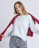 Foxwood Signature Long Sleeve Tee - Ice Blue
