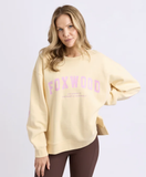 Foxwood Interval Crew - Lemon / Pink