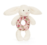 Jellycat - Blossom Cream Bunny 'Berry' Ring Rattle