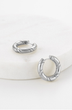 Zafino Earrings Alannah Hoop - Silver