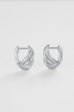 Zafino Earrings - Tia Huggie - Silver