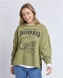 Foxwood Western Rose Crew - Fern Green