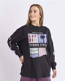 Foxwood New Vibe L/S Tee - Washed Black