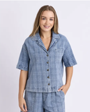 Foxwood Clove Shirt - Denim Check