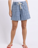 Foxwood Clove Short - Denim Check