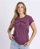 Foxwood Effortless Tee - Plum