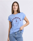 Foxwood Effortless Contrast Tee - Cornflower Blue