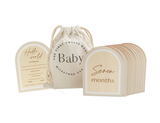 Arch Wooden Milestone Cards - Beige