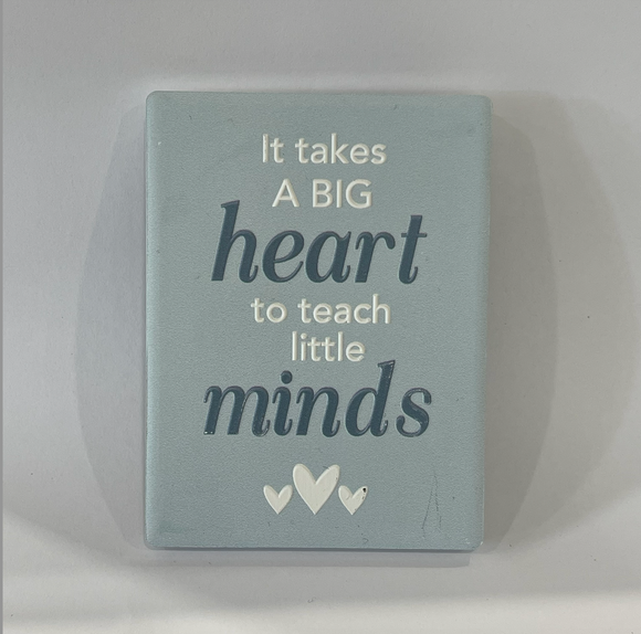 Ceramic Teacher Magnet - Big Heart