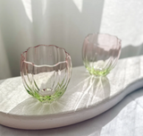 Glass Tulip Tumbler 2pc - Watermelon