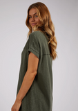 Foxwood Allison Tee Dress - Khaki