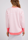 Foxwood Simplified Crew - Neon Pink Stripe