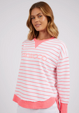 Foxwood Simplified Crew - Neon Pink Stripe