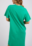 Foxwood Simplified Tee Dress - Bright Green