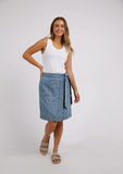 Foxwood Marieka Skirt - Mid Denim Blue