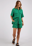 Foxwood Circuit Short - Bright Green & White