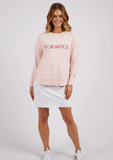 Foxwood Simplified Metallic Crew - Pale Pink