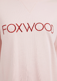 Foxwood Simplified Metallic Crew - Pale Pink