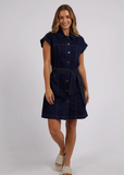 Foxwood Heidi Dress - Dark Blue Denim