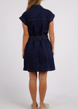 Foxwood Heidi Dress - Dark Blue Denim