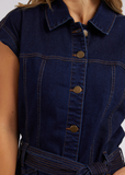 Foxwood Heidi Dress - Dark Blue Denim