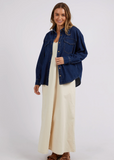 Foxwood Daisy Overshirt - Dark Blue Denim