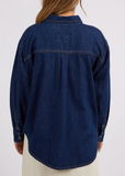 Foxwood Daisy Overshirt - Dark Blue Denim