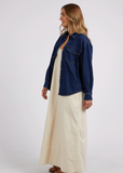Foxwood Daisy Overshirt - Dark Blue Denim