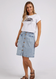 Foxwood Outline Tee - White