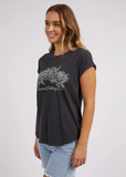 Foxwood Eva Rose Tee - Washed Black