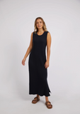 Foxwood Pippa Rib Dress - Dark Sapphire