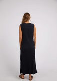 Foxwood Pippa Rib Dress - Dark Sapphire