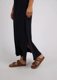 Foxwood Pippa Rib Dress - Dark Sapphire