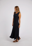 Foxwood Pippa Rib Dress - Dark Sapphire