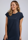 Foxwood Signature Tee Dress - Navy